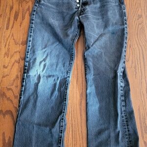 Levi's Black 501 Button Fly Jeans